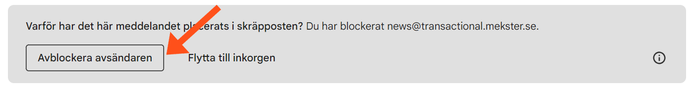 Gmail &ndash; avblockera avs&auml;ndare