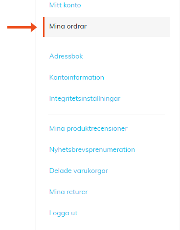 Mina ordrar steg