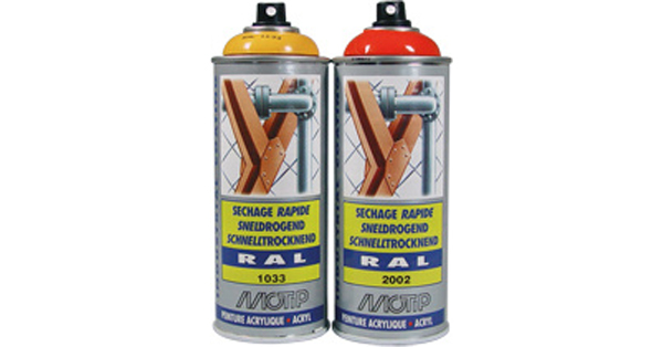 Sprayfärger med färgkod