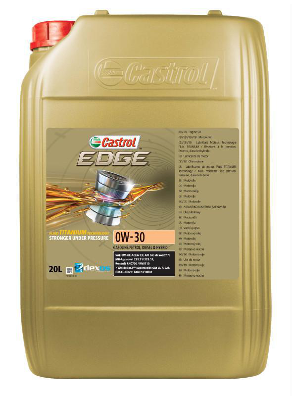 Castrol Edge A5/B5 Titanium 0W-30 Motorolja Dunk 20 l - Motorolja - Volvo - Toyota - Renault - Kia - Mitsubishi - Dacia - Mazda - Honda