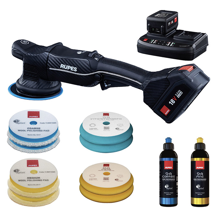 Polermaskin Rupes BigFoot iBrid HLR15 – Baspaket Ø125 mm, batteridrive