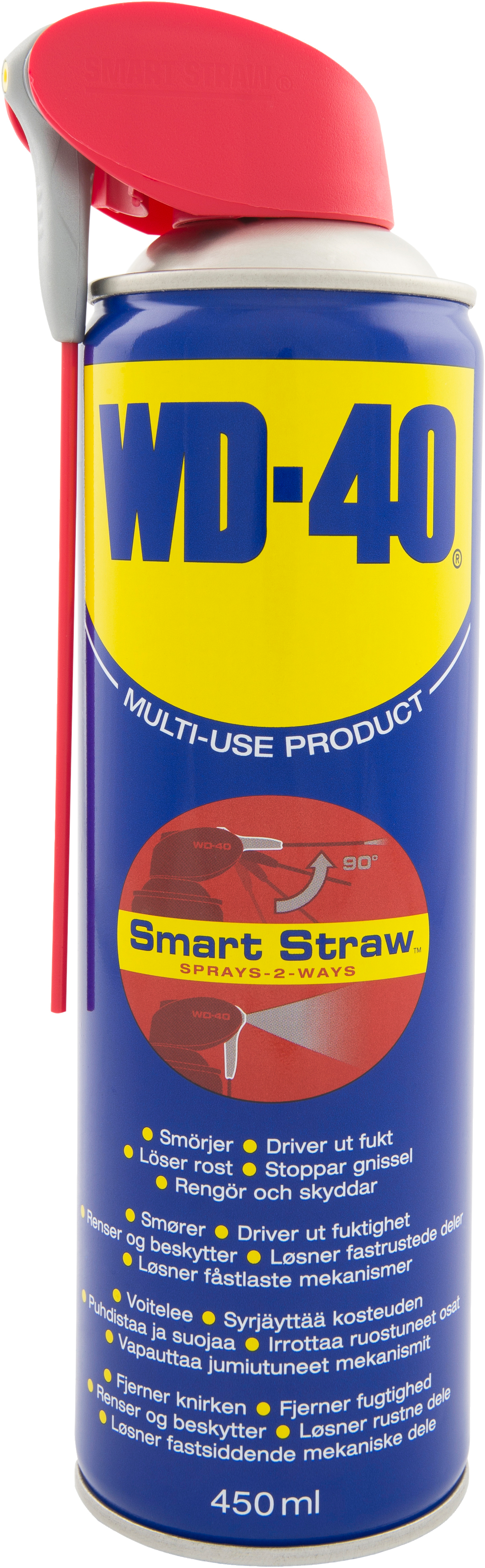 WD-40 Multispray Smart Straw - Rostlösare/Smörjmedel 450 ml