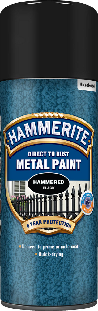 Hammerite Hammarlack - Hammered Svart 400 ml - Rostskyddsfärg / Metall