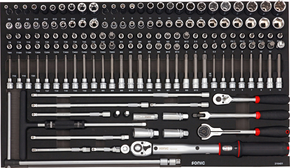 Hylsnyckelsats 3/8 Jumbo SFS 164-Delar Sonic
