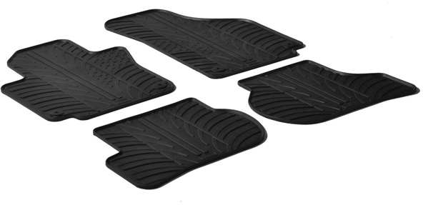 Gummimattor, kupé Seat Altea incl. XL 2004- (T profil 4-delar + monter - Seat - Altea, Altea freetrack