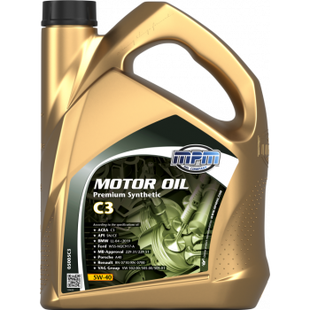 MPM Premium Synthetic C3 5W-40 Motorolja Dunk 5 l