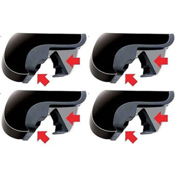 MontBlanc Activa Monteringskit 331610/06+ - För Integrerad reling - 4-pack