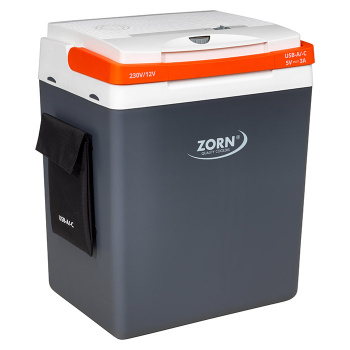Elektrisk kyl- och värmebox ZORN Z32 30 l, 12/230 V, USB-A och USB-C för powerbank