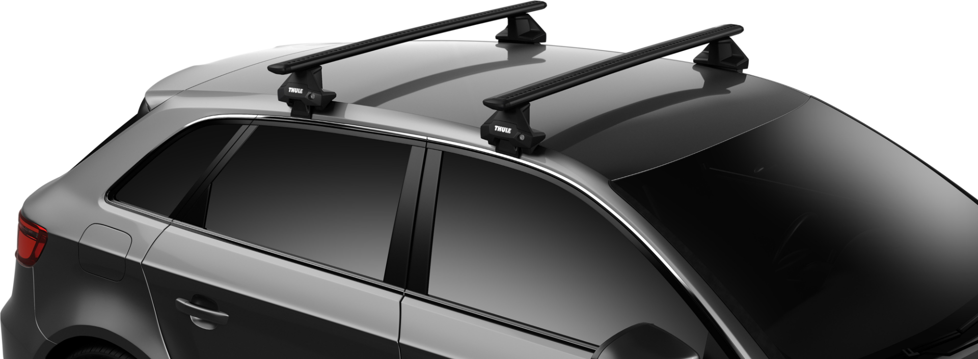 Thule WingBar Evo 127 Svart + Kit 145009 & Clamp Evo - VW - Golf, Golf v
