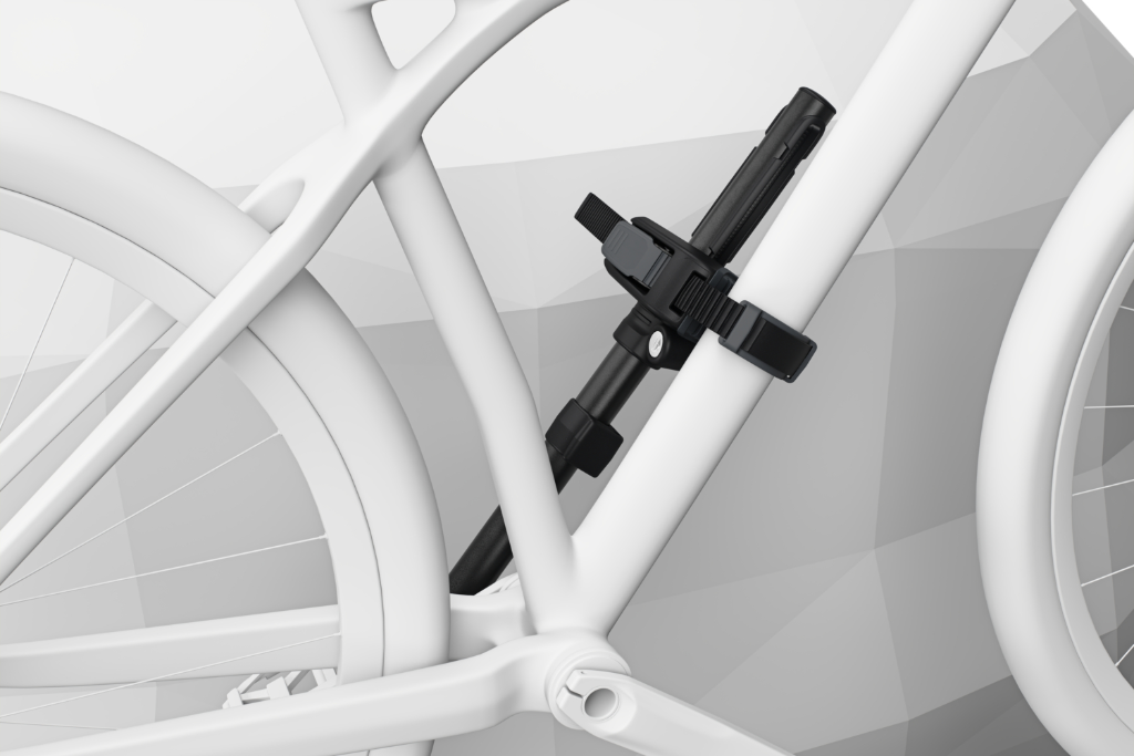 Individuell cykelarm med rem på Thule VeloLite 1bike